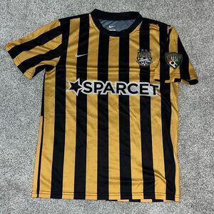 Charleston Battery Futbol Soccer Club USL Printed Jersey Black Gold -S adult